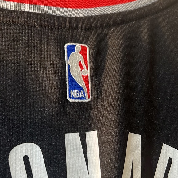 ADIDAS Meyers Leonard Portland Trailblazers Fanatics Branded Swingman Jersey-L - Picture 4 of 6